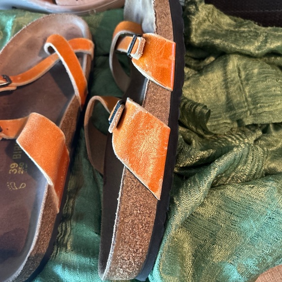 Birkenstock Women's Sandals in Orange Suede - Picture 10 of 12